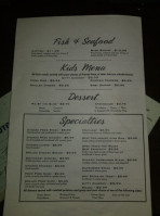 Wright's Family Diner menu