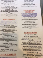 Frisco Diner menu