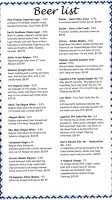 Hanover Pie Company menu