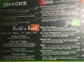 Clean Eatz menu