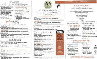 Stack 571 Burger And Whiskey menu