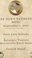 English Newsom Cellars menu