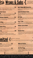 Gusto's menu