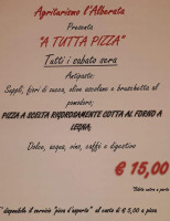 L'alberata menu