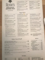 Rosie's Place menu