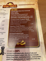 Texas Corral menu