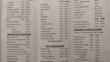 La Grange Deli menu