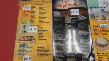 La Hechizera menu