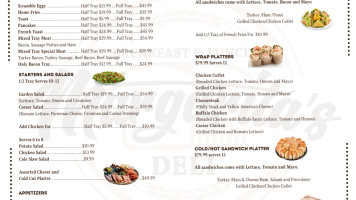 Margarita's Deli menu