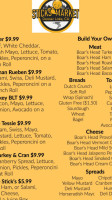 Sticks Market menu