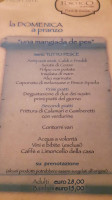 Il Portico In Piazzetta menu