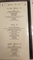 Tea Rose Garden menu