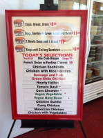 The Soup Shop menu