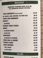 Pinewood Deli menu