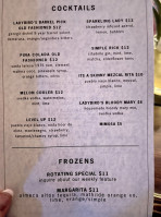 Ladybirds menu