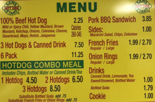 Sam’s Hot Dogs Of Verona menu