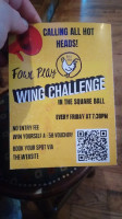 Fowl Play menu