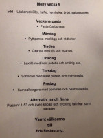 Eds Restaurang Ab menu