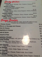 Peggy Sue's Diner menu