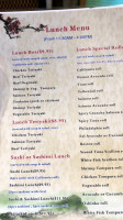 Fuji Sushi Llc menu