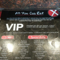 Xevichez Sushi Bar menu