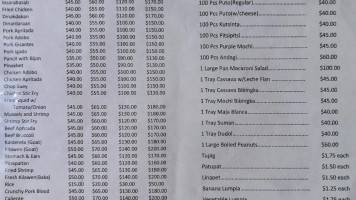 San Nicolas Chicharon & Sausage, LLC menu