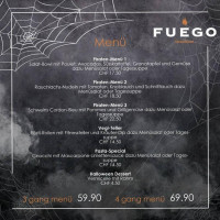 Fuego Steakhouse menu