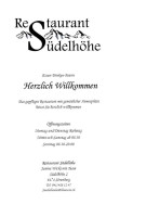 Südelhöhe menu