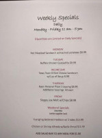 Tower Ridge Inn &grill menu