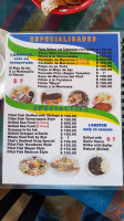 Ria Maya Tours menu