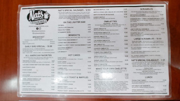 Nat's On Ventura menu