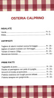 Osteria Calprino menu