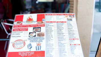 Delicias Peruanas menu