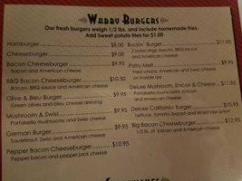 Wabegon menu