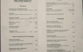 Sternensee menu