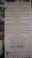 Juan Moreno menu