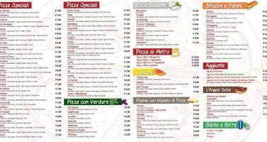 Pizzeria Mastro Teddy menu