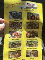 Mariscos Jalisco menu