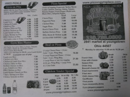 Pizza N' Gyro Place menu