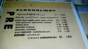 U Muzikantov menu