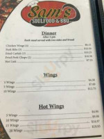 Sam's Soul Food Barbeque menu