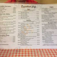 Eggsellent Cafe menu