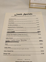 Shahi India Grill menu