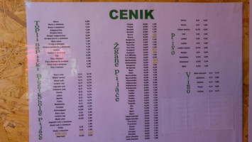 Okrepčevalnica Demšar Petkovšek Benjamin S.p. menu