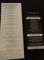 Fogueira Gaúcha Brazilian Steakhouse menu