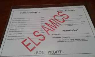 Els Amics menu