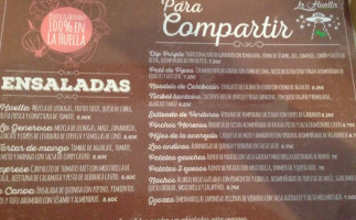 La Huella Vegetariana De Alcala De Henares menu