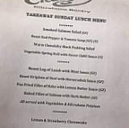 The Old Creamery menu