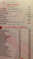 Sushi Tong menu