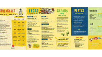 Tacodeli menu